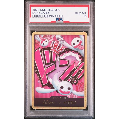 DON!! Card : Perona Super Parallel (Premium Booster "One Piece Card The Best") — front