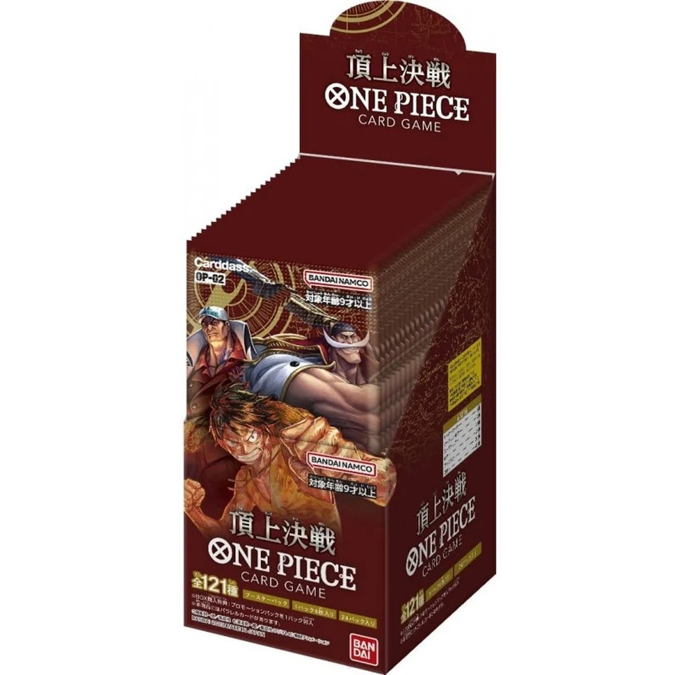 ONE PIECE Card Game Booster Pack Paramount War Box — back