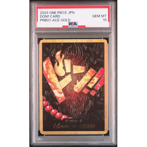 DON!! Card : Portgas.D.Ace Super Parallel (Premium Booster "One Piece Card The Best") — front