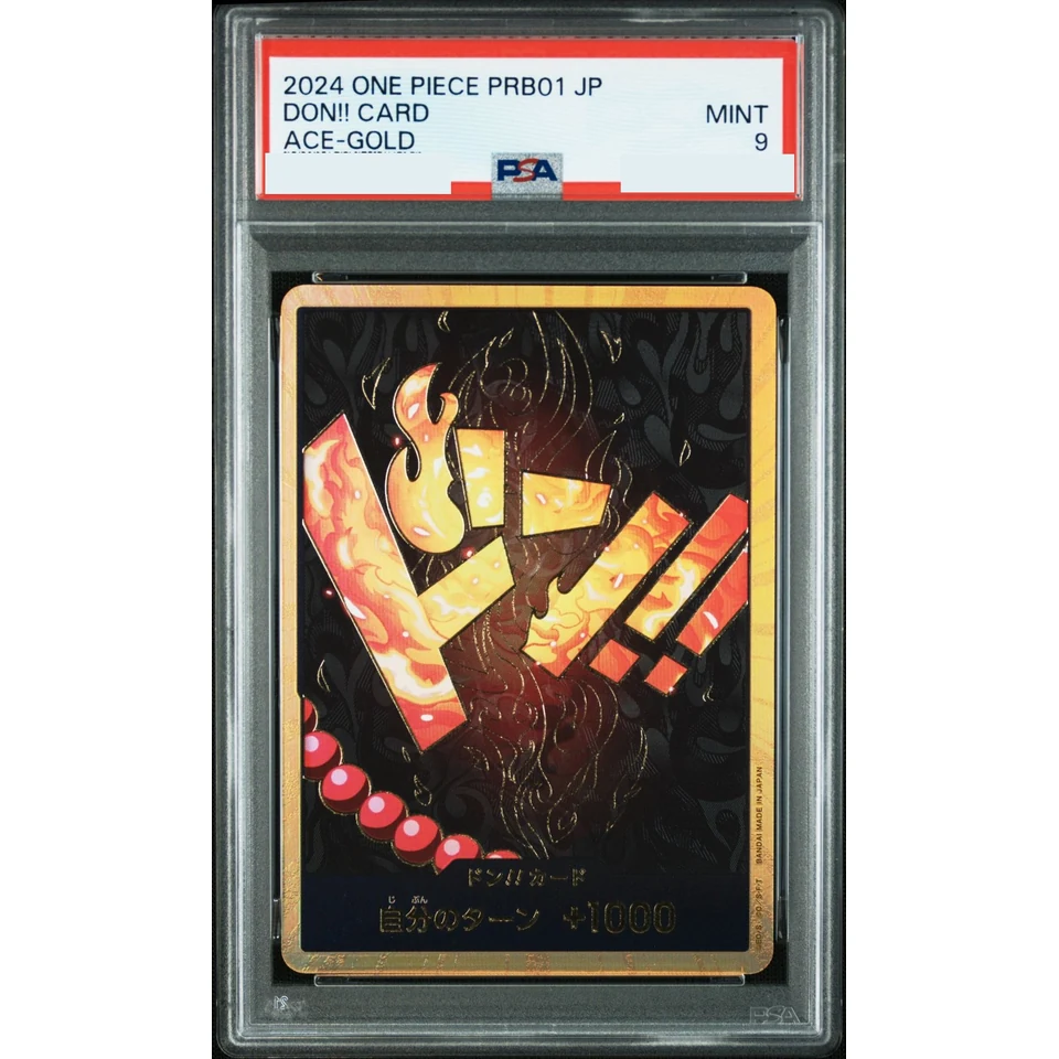 DON!! Card : Portgas.D.Ace Super Parallel (Premium Booster "One Piece Card The Best") — front