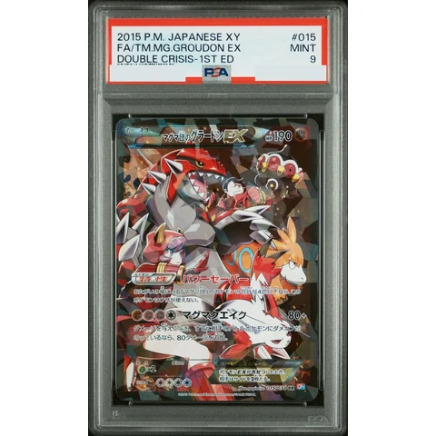 Team Magma's Groudon EX RR :1ED — front