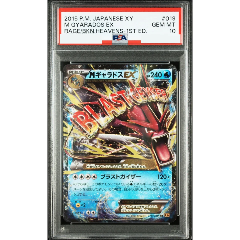 M Gyarados EX RR :1ED — front