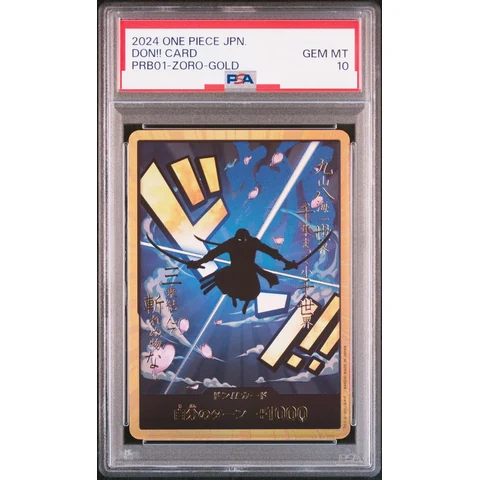 DON!! Card : Roronoa Zoro Super Parallel (Premium Booster "One Piece Card The Best") — front
