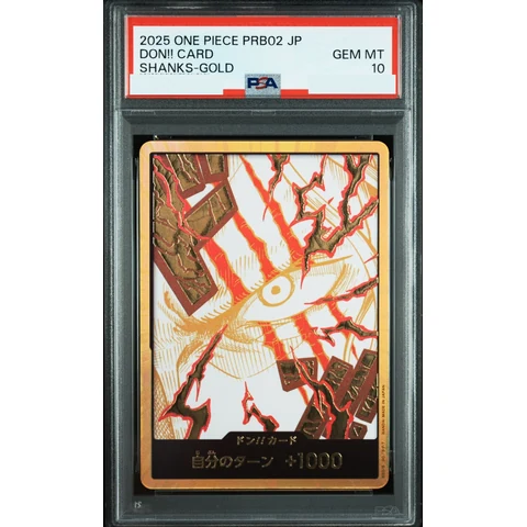 DON!! Card : Shanks Super Parallel (Premium Booster "One Piece Card The Best vol.2") — front