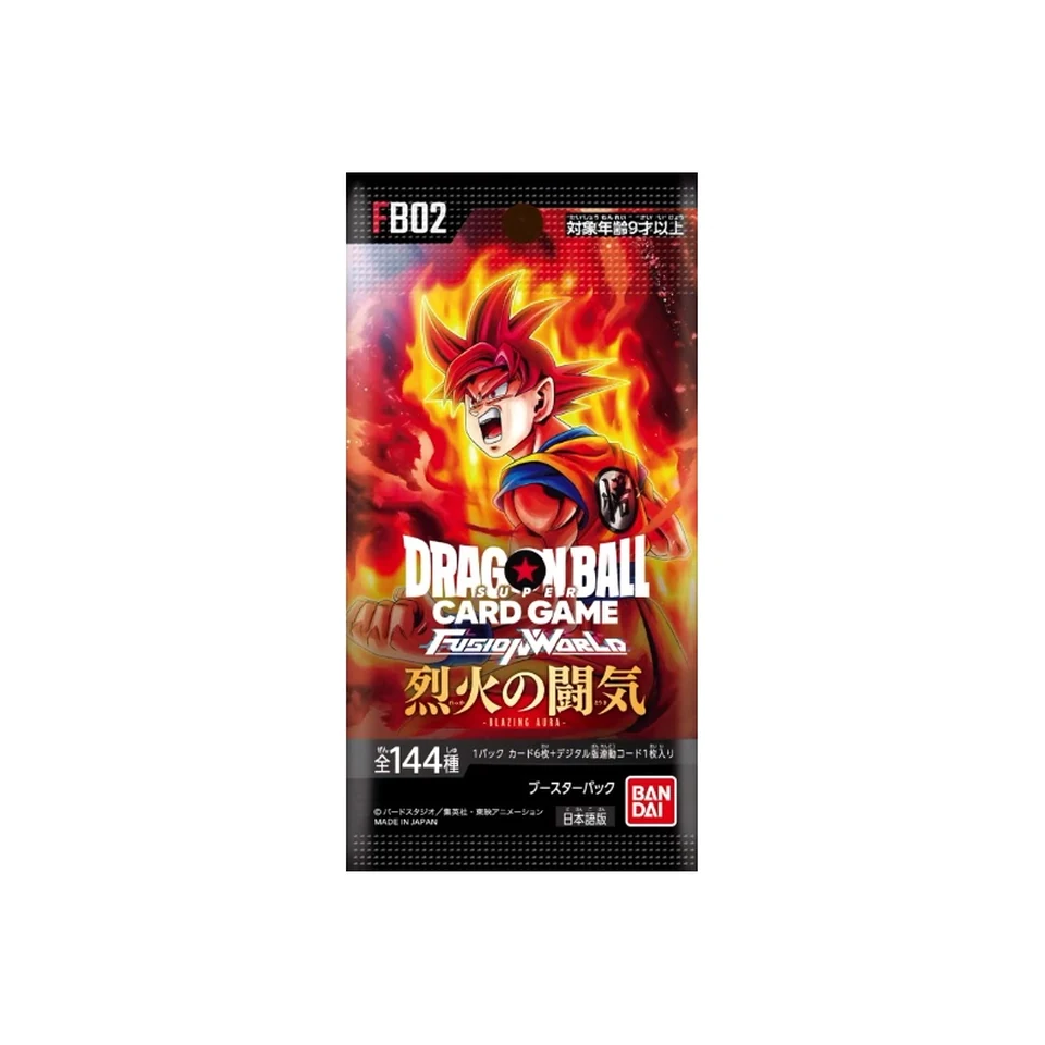 DRAGON BALL SUPER CARD GAME FUSION WORLD Booster Pack "Fierce Fighting Spirit" Box — back