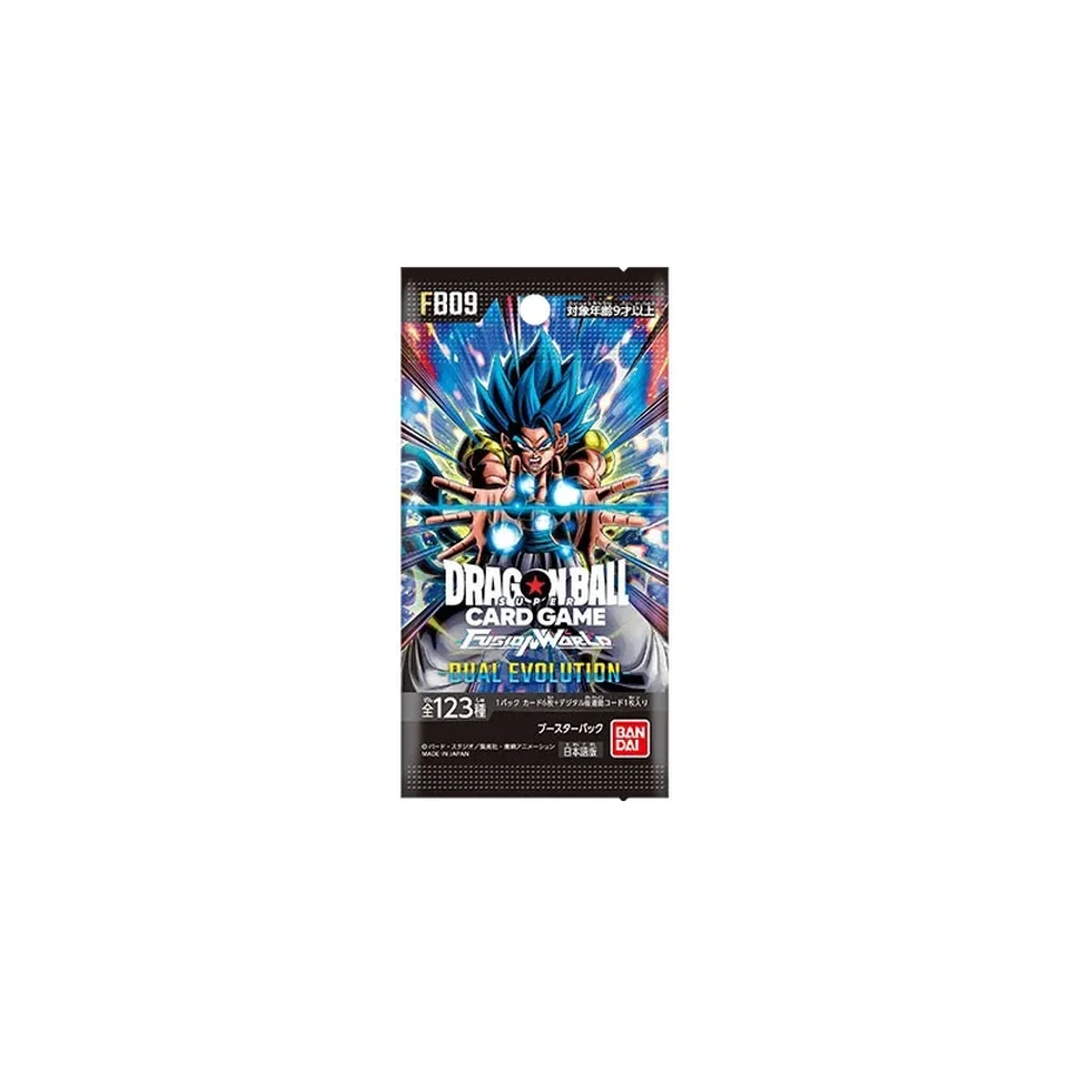 DRAGON BALL SUPER CARD GAME FUSION WORLD Booster Pack "DUAL EVOLUTION" Box — back