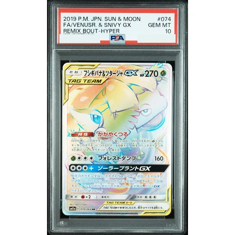 Venusaur & Snivy GX HR — front