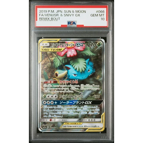 Venusaur & Snivy GX SR: SA — front