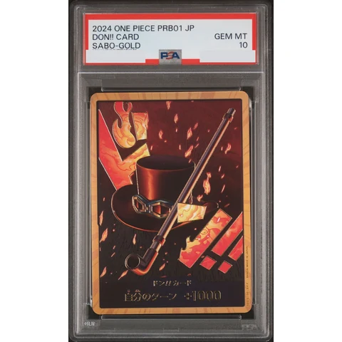 DON!! Card : Sabo Super Parallel (Premium Booster "One Piece Card The Best") — front