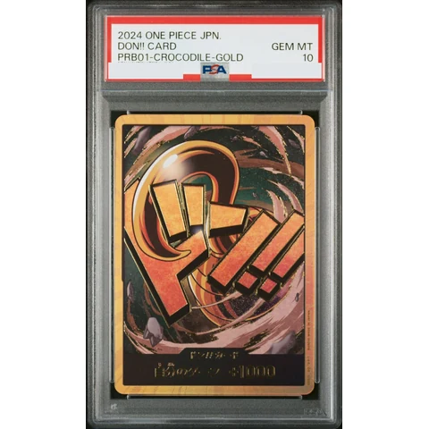 DON!! Card : Crocodile Super Parallel (Premium Booster "One Piece Card The Best") — front